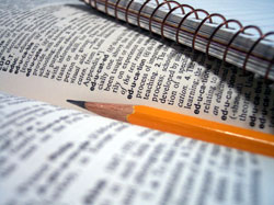 Books and pencil